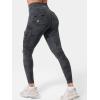 imageYEOREO CoreFlex Workout Cargo Leggings with Pockets for Women Hidden Scrunch Butt Lifting Leggings Gym Yoga PantsBlack Camo