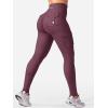 imageYEOREO CoreFlex Workout Cargo Leggings with Pockets for Women Hidden Scrunch Butt Lifting Leggings Gym Yoga PantsBlack Cherry