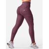 imageYEOREO CoreFlex Workout Cargo Leggings with Pockets for Women Hidden Scrunch Butt Lifting Leggings Gym Yoga PantsBlack Cherry
