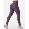 imageYEOREO CoreFlex Workout Cargo Leggings with Pockets for Women Hidden Scrunch Butt Lifting Leggings Gym Yoga PantsBlack Purple