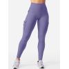 imageYEOREO CoreFlex Workout Cargo Leggings with Pockets for Women Hidden Scrunch Butt Lifting Leggings Gym Yoga PantsBlue Violet