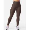 imageYEOREO CoreFlex Workout Cargo Leggings with Pockets for Women Hidden Scrunch Butt Lifting Leggings Gym Yoga PantsChocolate