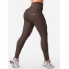 imageYEOREO CoreFlex Workout Cargo Leggings with Pockets for Women Hidden Scrunch Butt Lifting Leggings Gym Yoga PantsChocolate