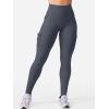 imageYEOREO CoreFlex Workout Cargo Leggings with Pockets for Women Hidden Scrunch Butt Lifting Leggings Gym Yoga PantsCoal Blue