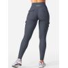 imageYEOREO CoreFlex Workout Cargo Leggings with Pockets for Women Hidden Scrunch Butt Lifting Leggings Gym Yoga PantsCoal Blue