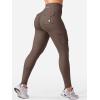 imageYEOREO CoreFlex Workout Cargo Leggings with Pockets for Women Hidden Scrunch Butt Lifting Leggings Gym Yoga PantsCoffee