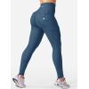 imageYEOREO CoreFlex Workout Cargo Leggings with Pockets for Women Hidden Scrunch Butt Lifting Leggings Gym Yoga PantsDark Blue