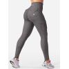 imageYEOREO CoreFlex Workout Cargo Leggings with Pockets for Women Hidden Scrunch Butt Lifting Leggings Gym Yoga PantsDark Grey