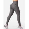 imageYEOREO CoreFlex Workout Cargo Leggings with Pockets for Women Hidden Scrunch Butt Lifting Leggings Gym Yoga PantsDark Grey
