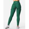 imageYEOREO CoreFlex Workout Cargo Leggings with Pockets for Women Hidden Scrunch Butt Lifting Leggings Gym Yoga PantsDeep Emerald