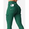 imageYEOREO CoreFlex Workout Cargo Leggings with Pockets for Women Hidden Scrunch Butt Lifting Leggings Gym Yoga PantsDeep Emerald