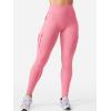 imageYEOREO CoreFlex Workout Cargo Leggings with Pockets for Women Hidden Scrunch Butt Lifting Leggings Gym Yoga PantsGuava Pink