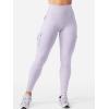 imageYEOREO CoreFlex Workout Cargo Leggings with Pockets for Women Hidden Scrunch Butt Lifting Leggings Gym Yoga PantsLight Purple