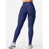 imageYEOREO CoreFlex Workout Cargo Leggings with Pockets for Women Hidden Scrunch Butt Lifting Leggings Gym Yoga PantsNavy