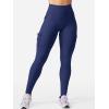 imageYEOREO CoreFlex Workout Cargo Leggings with Pockets for Women Hidden Scrunch Butt Lifting Leggings Gym Yoga PantsNavy