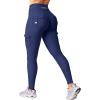 imageYEOREO CoreFlex Workout Cargo Leggings with Pockets for Women Hidden Scrunch Butt Lifting Leggings Gym Yoga PantsNavy