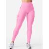 imageYEOREO CoreFlex Workout Cargo Leggings with Pockets for Women Hidden Scrunch Butt Lifting Leggings Gym Yoga PantsPink
