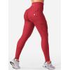 imageYEOREO CoreFlex Workout Cargo Leggings with Pockets for Women Hidden Scrunch Butt Lifting Leggings Gym Yoga PantsRed