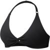 imageYEOREO Halter Sports Bras for Women Low Impact Removable Padded Adjustable Deep V Bra Seamless Workout Gym Crop TopsBlack