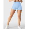 imageYEOREO Womens Biker Shorts 25quot No Front Seam Elysina High Waist Hidden Scrunch Workout Gym Yoga Running ShortsAiry Blue