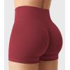 imageYEOREO Womens Biker Shorts 25quot No Front Seam Elysina High Waist Hidden Scrunch Workout Gym Yoga Running ShortsAnchor Red