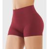 imageYEOREO Womens Biker Shorts 25quot No Front Seam Elysina High Waist Hidden Scrunch Workout Gym Yoga Running ShortsAnchor Red