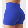 imageYEOREO Womens Biker Shorts 25quot No Front Seam Elysina High Waist Hidden Scrunch Workout Gym Yoga Running ShortsBlue