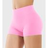 imageYEOREO Womens Biker Shorts 25quot No Front Seam Elysina High Waist Hidden Scrunch Workout Gym Yoga Running ShortsLight Pink