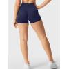 imageYEOREO Womens Biker Shorts 25quot No Front Seam Elysina High Waist Hidden Scrunch Workout Gym Yoga Running ShortsNavy