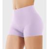 imageYEOREO Womens Biker Shorts 25quot No Front Seam Elysina High Waist Hidden Scrunch Workout Gym Yoga Running ShortsOrchid Purple