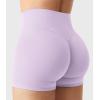imageYEOREO Womens Biker Shorts 25quot No Front Seam Elysina High Waist Hidden Scrunch Workout Gym Yoga Running ShortsOrchid Purple
