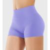 imageYEOREO Womens Biker Shorts 25quot No Front Seam Elysina High Waist Hidden Scrunch Workout Gym Yoga Running ShortsPeriwinkle