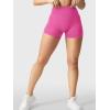 imageYEOREO Womens Biker Shorts 25quot No Front Seam Elysina High Waist Hidden Scrunch Workout Gym Yoga Running ShortsRose Pink