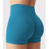 imageYEOREO Womens Biker Shorts 25quot No Front Seam Elysina High Waist Hidden Scrunch Workout Gym Yoga Running ShortsSeaport Blue