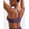 imageYEOREO Y Back Sports Bras for Women Padded Racerback Bra Paisely Light Impact Adjustable Straps Gym Workout TopsBlack Berry Purple