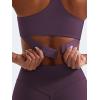 imageYEOREO Y Back Sports Bras for Women Padded Racerback Bra Paisely Light Impact Adjustable Straps Gym Workout TopsBlack Berry Purple