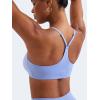 imageYEOREO Y Back Sports Bras for Women Padded Racerback Bra Paisely Light Impact Adjustable Straps Gym Workout TopsIce Blue