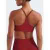 imageYEOREO Y Back Sports Bras for Women Padded Racerback Bra Paisely Light Impact Adjustable Straps Gym Workout TopsMaroon