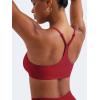 imageYEOREO Y Back Sports Bras for Women Padded Racerback Bra Paisely Light Impact Adjustable Straps Gym Workout TopsMaroon