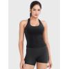 imageYEOREO Racerback Workout Tank Tops for Women Ackii U Neck Padded Camisole Tops Sleeveless Gym Yoga ShirtsBlack