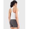 imageYEOREO Racerback Workout Tank Tops for Women Ackii U Neck Padded Camisole Tops Sleeveless Gym Yoga ShirtsWhite