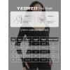 imageYEOREO Long Sleeve Workout Tops for Women Padded Deep V Neck Double Lined Impact Tops Agniee Slim Fit Gym Athletic ShirtsBlack