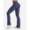 imageYEOREO Mini Flare Leggings for Women Hidden Scrunch Workout High Waisted Leggings 305quot No Front Seam Craze Gym Yoga PantsNavy Blue