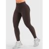 imageYEOREO Butt Lifting Leggings for Women Seamless Hidden Scrunch Workout Leggings 24quot Baderiy Gym Yoga Booty PantsChocolate Brown