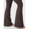 imageYEOREO Workout Mini Flare Leggings for Women Hidden Scrunch High Waisted Seamless Gym Leggings Brinklie 30quot Yoga PantsDark Brown