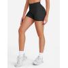 imageYEOREO Hidden Scrunch Workout Shorts Vision Women Seamless Gym Shorts High Waist Yoga ShortsBlack