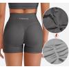 imageYEOREO Hidden Scrunch Workout Shorts Vision Women Seamless Gym Shorts High Waist Yoga ShortsDark Grey