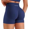 imageYEOREO Hidden Scrunch Workout Shorts Vision Women Seamless Gym Shorts High Waist Yoga ShortsDark Blue